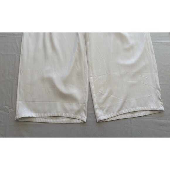 J. JILL White Pull On Crop Pants Size 3X Wide Leg Elastic Waist Trousers NWT - Picture 8 of 13